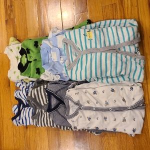 Bundle of footie pajamas